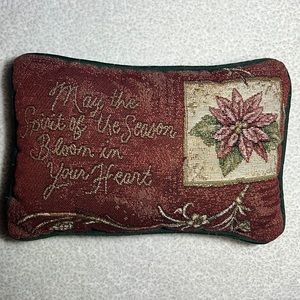 Christmas tapestry decorative pillow